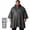 Grey, variant on Plus Size Adult Rain Poncho with Hood and Zipper, Poncho Para Lluvia, Tactical Ponchos Adult For Camping, Hiking