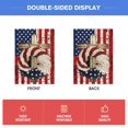 thumbnail image 6 of Sm:)e Patriotic Stars and Stripes Eagle Wreath 4th of July Momorial Day House Flag 28 x 40 Inch Double Sided, 6 of 7