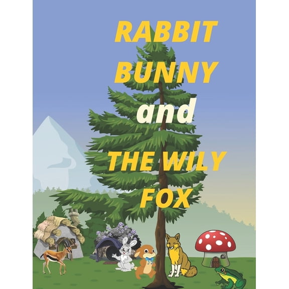 RABBIT BUNNY and THE WILY FOX: : comics book for kids 4_8 yers (8.5×11 inchis) (Paperback)