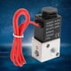 thumbnail image 5 of Daboolka Válvula solenoide de acción directa Agua Aire Aceite Válvula de cuerpo de aleación de aluminio de 2 posiciones y 3 vías G1/8 pulgadas (AC220V), 5 of 8