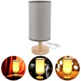 thumbnail image 1 of OULII Small Desk Lamp Cute Wood Warm White 1Set Night Light, 1 of 5