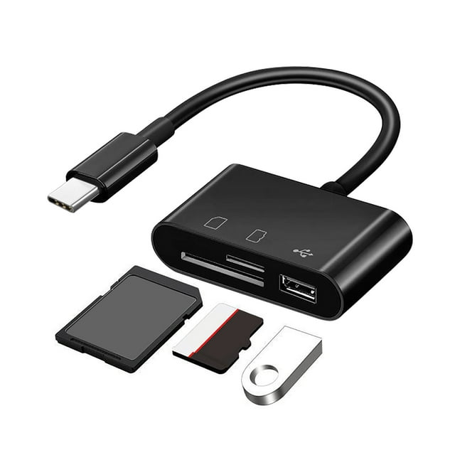 Type C Card Reader Type C Android Mobile Computer Multi Function Otg2.0 Sd/Tf U Disk
