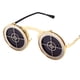 thumbnail image 3 of Moda Steampunk Gótico Flip Up Gafas de sol redondas Marco de metal Lente redonda Vintage Tiroteo Jinwen Gafas de sol retro, 3 of 3