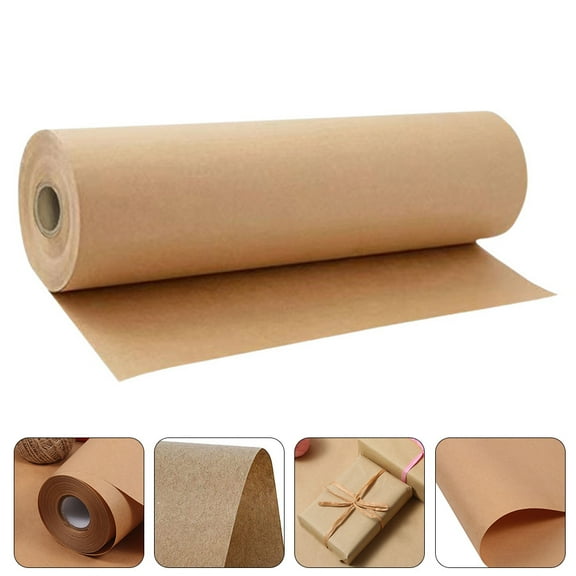 Beaupretty Wrapping Paper Light Brown 1 Roll 39.4x11.8x0.04In