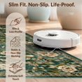 thumbnail image 6 of Design&I 2'x3' Ultra Soft Door Mat, Oval Dining Vintage Trellis Distressed Botanical Motifs Table None Fluffy Washable Easy Care Indoor rug for Bedside Entryway, 6 of 7