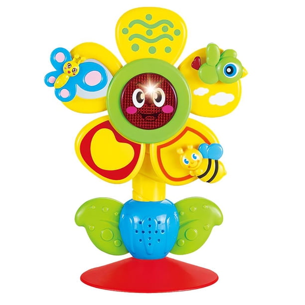 Juguete Musical Educativo De Girasol, Juguete Eléctrico De Girasol Para La Hora Del Baño, Juguete De Baño Para Bebé Con Ventosa Para Baño De Bebé En Casa Yuarrent FN002670-00