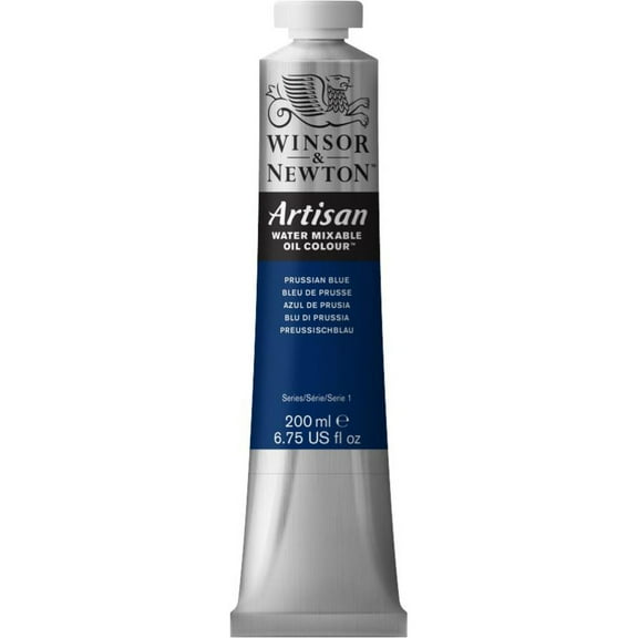 Winsor & Newton Artisan Water Mixable Oil Colours, 200ml Tube, Prussian Blue