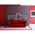 thumbnail image 2 of LaModaHome 1951 F-150 Metal Silhouette Wall Art, 2 of 5