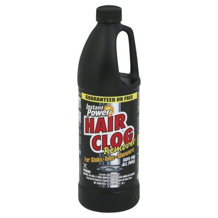 instant power drain hair clog remover 33.8 oz