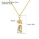 thumbnail image 4 of sweethay Gran oferta 2021, collar con abrazo cariñoso, regalo de aniversario para parejas del Día de San Valentín, collar con colgante de Ropa, zapatos y accesorios Miscelánea oro, 4 of 6