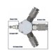 thumbnail image 2 of Divisor en Y de Aire Comprimido XCF Conexión Rápida 3 Vías 1/4 F-NPT, 2 of 4