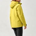 thumbnail image 3 of Womens Rain Jacket Waterproof Plus Size Hooded Raincoat Lightweight Zip up Hiking Jacket Casual Athletic Windbreaker with Pockets, 3 of 9