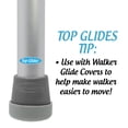 thumbnail image 4 of Top Glides Steel-Reinforced 1 1/8" Non-Slip Walker Tips - 2 Pairs, Gray, 4 of 6
