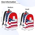 thumbnail image 4 of JUNZAN USA Switzerland Pattern Travel Laptop Backpack for Men Women,Casual Daypack College Backpack Business Work Bag for Weekender Business Hiking -Small, 4 of 6