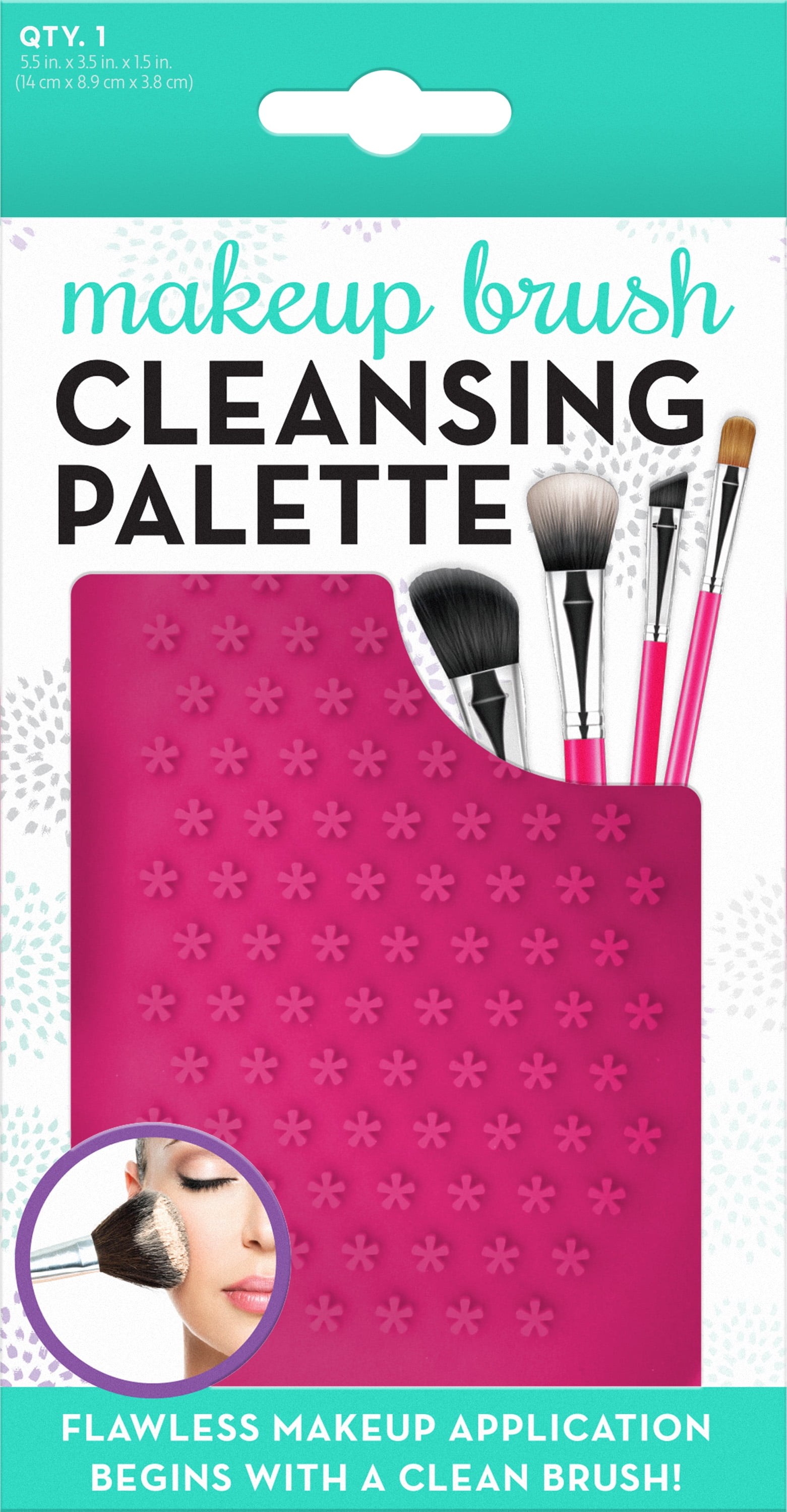 Schroeder & Tremayne Makeup Brush Cleansing Palette, 3.5 in. x 5.9 in.