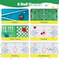 thumbnail image 5 of Topbuy 12-In-1 Game Table 48 Inch Combo Game Table w/ Billiards Foosball Ping Pong Hockey Shuffleboard, 5 of 9