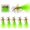 C: 5pcs Hand Tied Fly Fishing Flies, variant on Fly Fishing Poppers Dry Flies Topwater Bass Popper Lures Panfish Bait Trout Bobber Flies Kit for Bluegill Salmon