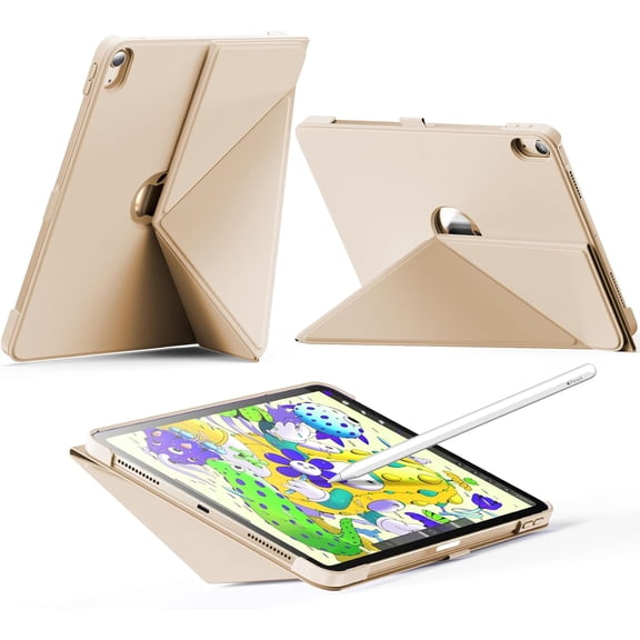 Magnetic Folio Case with Pencil Slot for 11-inch iPad Air 4/5/M2/M3/M4