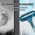 thumbnail image 6 of Window Screen Cleaning Brush, Window Screen Cleaner Tool with Squeegee & Crevice Brush, Multi-Purpose Cleaning Brush for Patio, Door, Porch Screens, Double Sided Wet & Dry Dual Use, 6 of 8