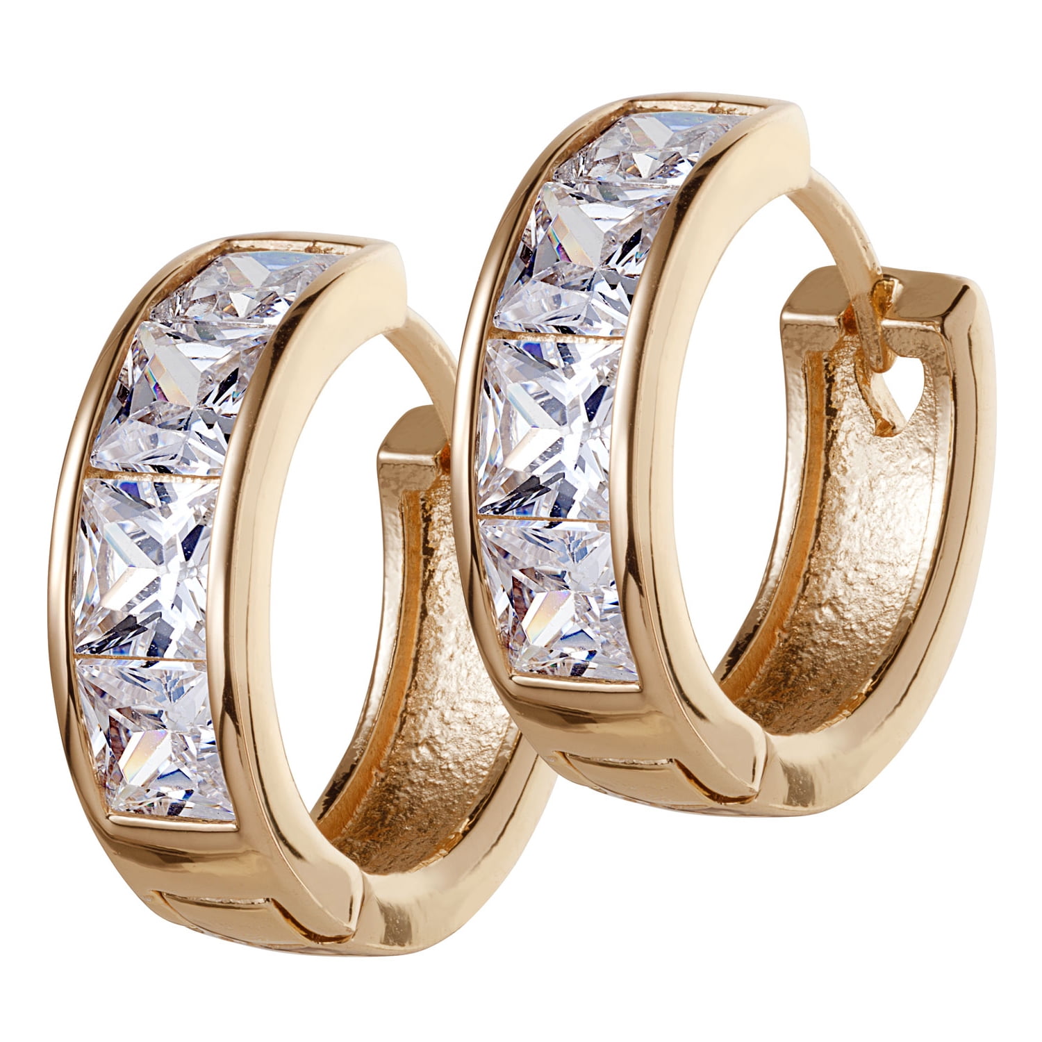 Cubic Zirconia 3 Pierced Earring Wardrobe Set