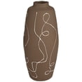 thumbnail image 5 of Dahlia Studios Zulu 13" High Matte Brown Decorative Vase, 5 of 7