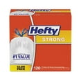 thumbnail image 5 of Hefty E84574CT 13 Gallon 0.9 mil 23.75 in. x 27 in. Strong Tall Kitchen Drawstring Bags - White (90 Bags/Box, 3 Boxes/Carton), 5 of 5