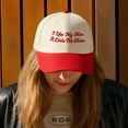 thumbnail image 4 of I Like My Men A Little Bit Older Hat, Funny Embroidered Trucker Cap with Statement Quote, Adjustable Snapback Baseball Hat for Women, Trendy Fashion Accessory and Gift Idea, 4 of 5