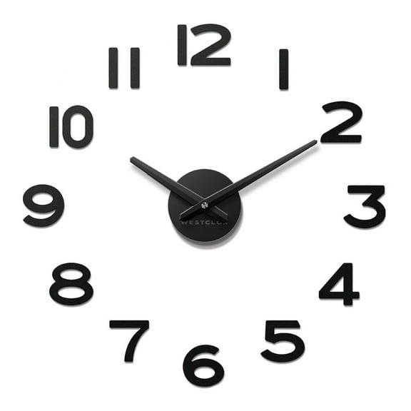 Westclox 20" Quartz Analog Modern Floating Numbers Wall Clock, Easy to Mount