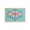 thumbnail image 1 of Tribal Wall Art with Frame, Hand Drawn Dreamcathcher Folkloric Birds Image, Printed Fabric Poster for Bathroom Living Room, 35" x 23", Multicolor, by Ambesonne, 1 of 2