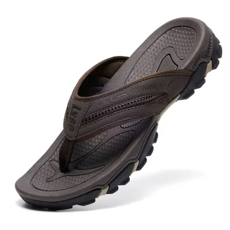 

Men‘s Flip Flops Outdoor Beach Thong Sandals Arch Support Athletic Slides Casual Lightweight Anti-skid Slippers
