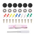 thumbnail image 1 of Unique Bargains 70pcs Car Auto Roof Repair Rivets Headliner Button Buckle Replacement for Interior Ceiling Fixing Black, 1 of 7