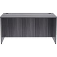 thumbnail image 7 of Lorell Weathered Charcoal Laminate Desking Desk Shell - 60" x 30" x 29.5" , 1" Top - Material: Polyvinyl Chloride (PVC) Edge - Finish: Laminate Top, Weathered Charcoal Top, 7 of 7