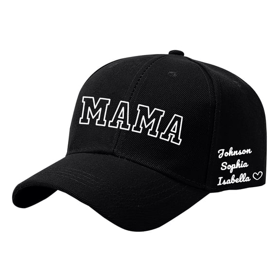 QASIEATN Popular Baseball Caps for Women Diy Personalized Mother'S Day Birthday Custom Name Printed Baseball Cap Fall Fashion Accessories