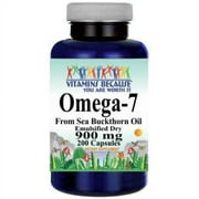 Omega-7 900mg Fatty Acids - 200 Caps from Natural Sea Buckthorn-Palmitoleic Acid
