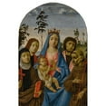 thumbnail image 3 of Michelangelo di Pietro Membrini 11x14 Black Modern Framed Museum Art Print Titled - Madonna and Child with Saints Clare, John the Evangelist, John the Baptist, and Francis, 3 of 5