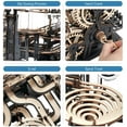 thumbnail image 7 of ROKR 294 Pieces 3D Jigsaw Wooden Puzzle Marble Run Model Kit for Adults and Kids-Marble Night City, 7 of 7