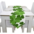 thumbnail image 4 of Coolnut 13"x90" Rectangle St Patrick's Day Shamrock Printed Table Runner for Wedding Birthday Holiday, 4 of 5