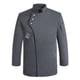 thumbnail image 4 of Unisex abrigo camarero camarera ropa desgaste botón ligero uniforme para Gris 2XL Jinwen chaqueta de cocinero, 4 of 8