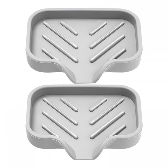 ACDANC 2Pcs Silicone Soap Dishes Draining Bar Soap Holders Bathroom Countertop Soap Trays,Bar Soap Holder,Soap Dishes for Bar Soap,Bar Soap Holder for Shower,Kitchen Soap Tray