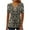 Black, variant on Womens Floral Print Boho Shirts Dressy Casual Short Sleeve V Neck Pleated T Shirts Summer Beach Tunic Tops