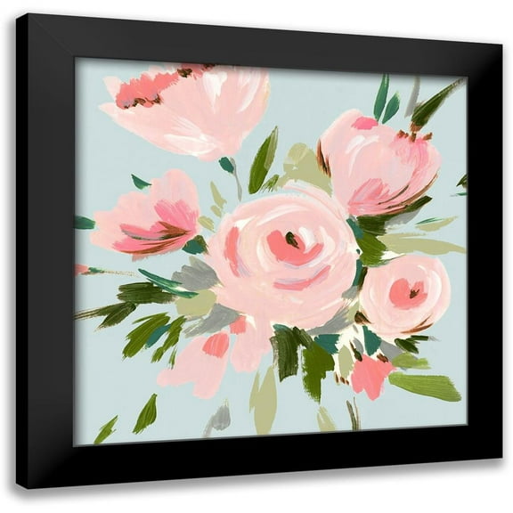 Isabelle Z 12x12 Black Modern Framed Museum Art Print Titled - Pink Inspiration I