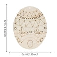 thumbnail image 2 of Yeuimy Easter Wood Cutouts Unfinished Wooden Egg Bunny Crafts Flat Paintable Eggs Bunnies Cutout for Home Hanging Craft Ornaments Classroom Gifts Spring DIY (Easter Wooden C, 2 of 2