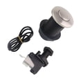 thumbnail image 5 of Shengyu Air Switch Kits Portable Cordless on argent brushed Switch Push Button Switch Pneumatic Off brushed Silver 32mm, 5 of 5