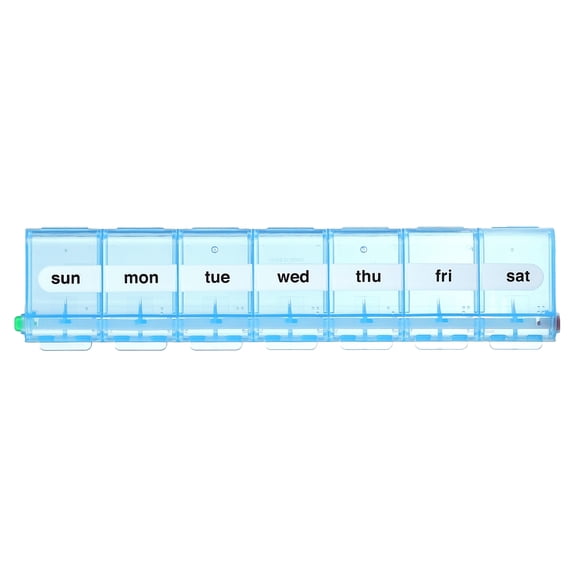 Ezy Dose Premium Weekly Locking Pill Planner (XL)- Colors May Vary