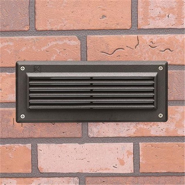 Kichler Lighting 15773AZT30R 3000K Warm-White LED Brick Light, Textured Architectural Bronze