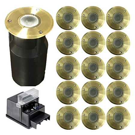 Ignite 12v Led Brass In Ground Landscape Lighting 15 3 Watt Ignite 12v Led Brass In Ground Landscape Lighting 15 3 Watt Fixtures 60 Includes Transformer Com