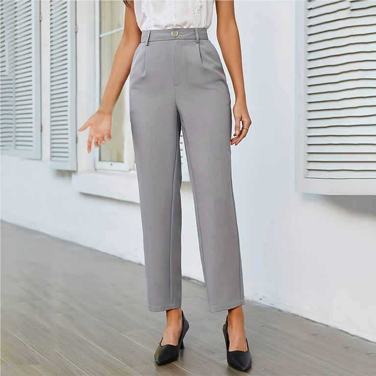 zbxnLI Dress Pant for Women Straight Leg Formal Trouser High zbxnLI Dress Pant for Women Straight Leg Formal Trouser High