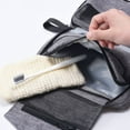 thumbnail image 4 of MesaSe Portable Hanging Travel Wash Bag Simple Solid Color Square Storage Bag for Schools and Offices, 4 of 6
