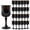 Black, variant on Plastic Wine Glasses, Plastic Goblets Vintage Style Cordial Unbreakable Drinking Glasses,Reusable Drinkware for Wedding Reception, Grand Event Party Supplies, Mother's Day(24, Pink)