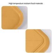 Weloille 2 Pcs Plastic Square Small Plates, Lightweight Unbreakable Food Grade BPA Free Reusable Snack Trays, Tableware for Daily Use Party Picnic Camping Dessert Appetizer